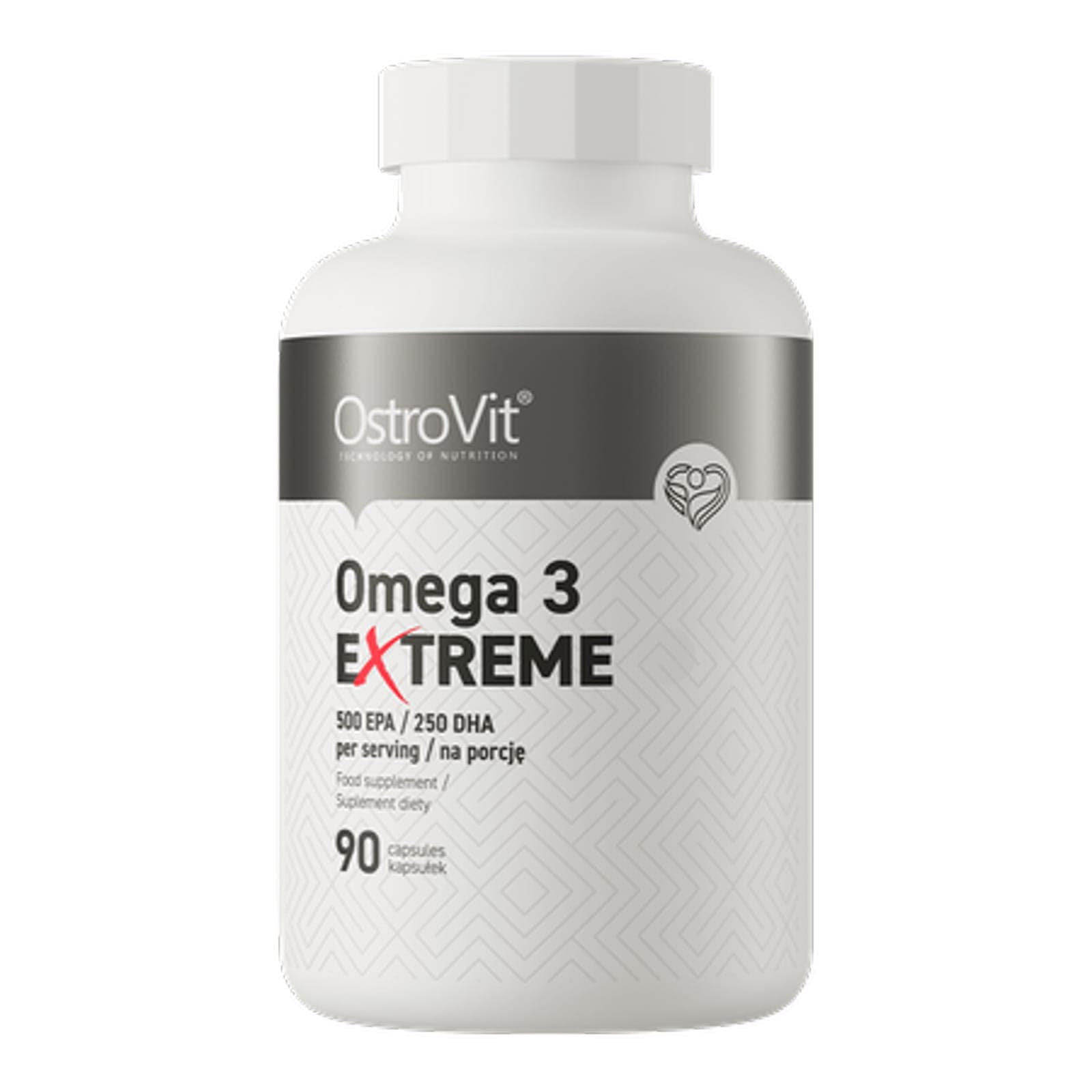 Kwasy Tłuszczowe Omega Ostrovit Omega 3 Extreme 90softgels
