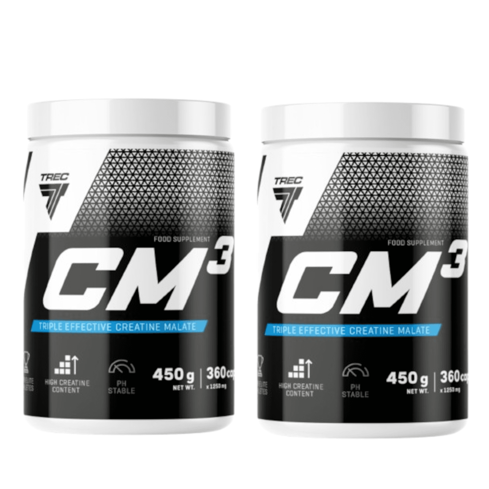 Wielopak 2x Jabłczan kreatyny Trec Nutrition CM3 360kaps