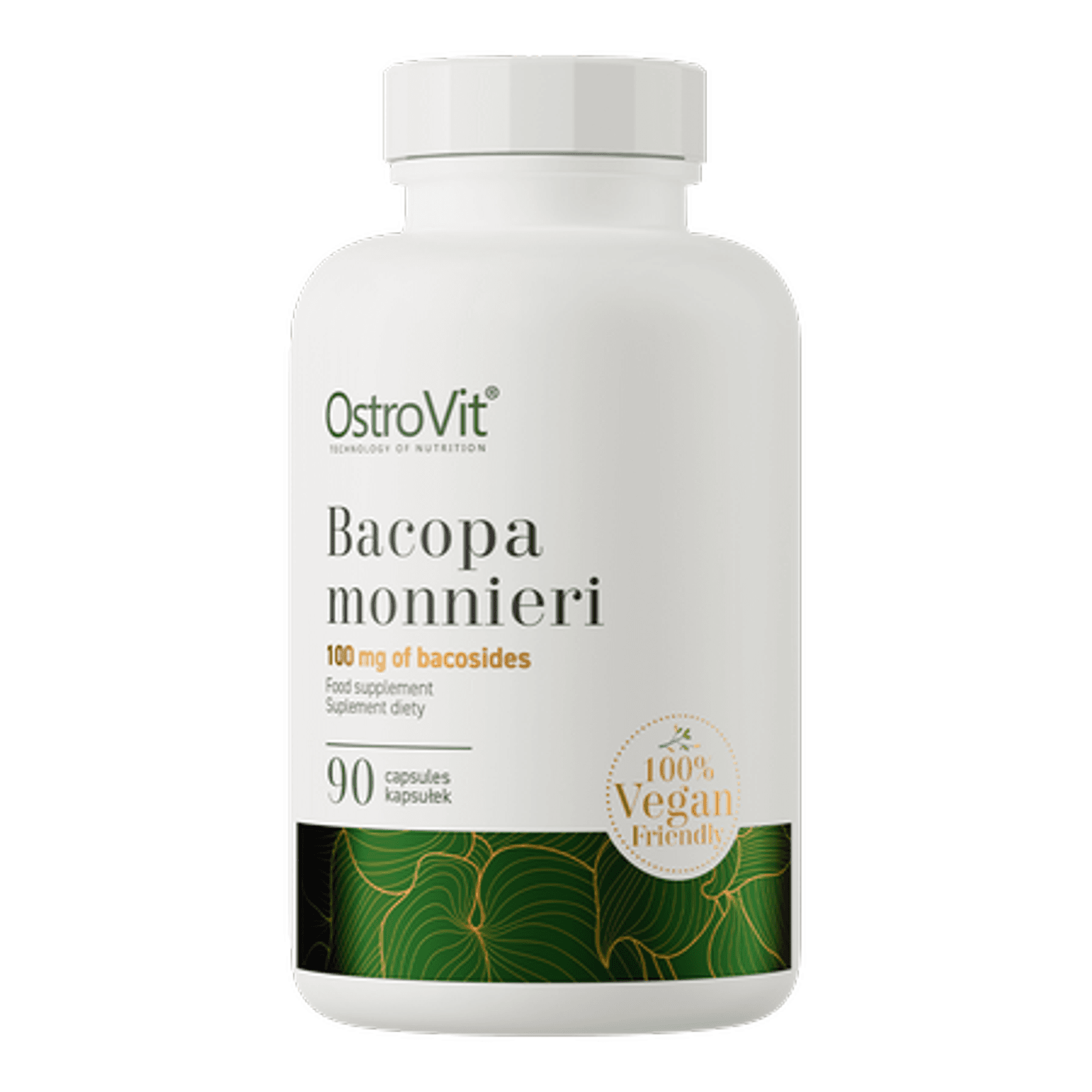 Adaptogeny Bakopa Drobnolistna OstroVit Bacopa Monnieri 90tab