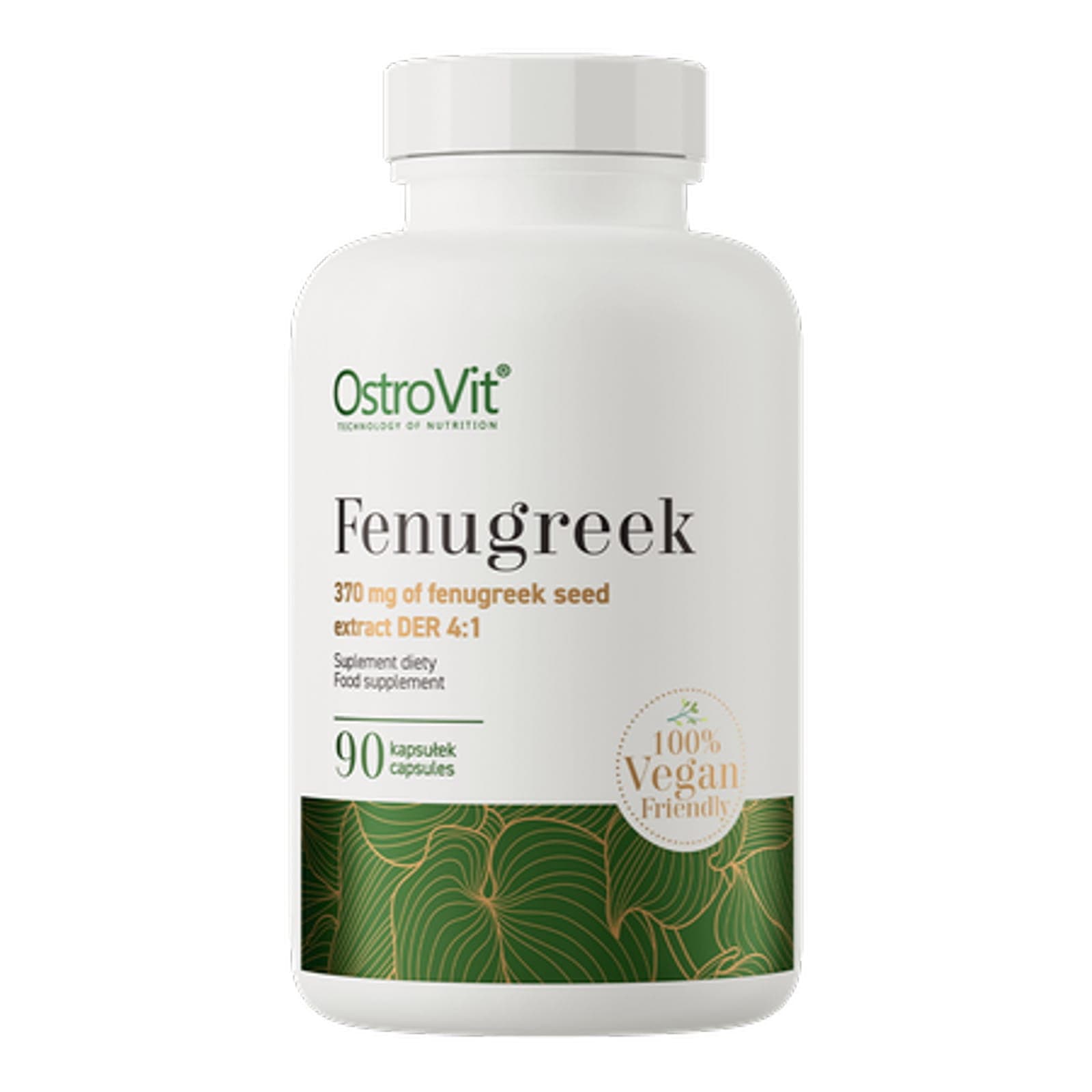 Booster Testosteronu Kozieradka OstroVit Fenugreek Vege 90vkaps