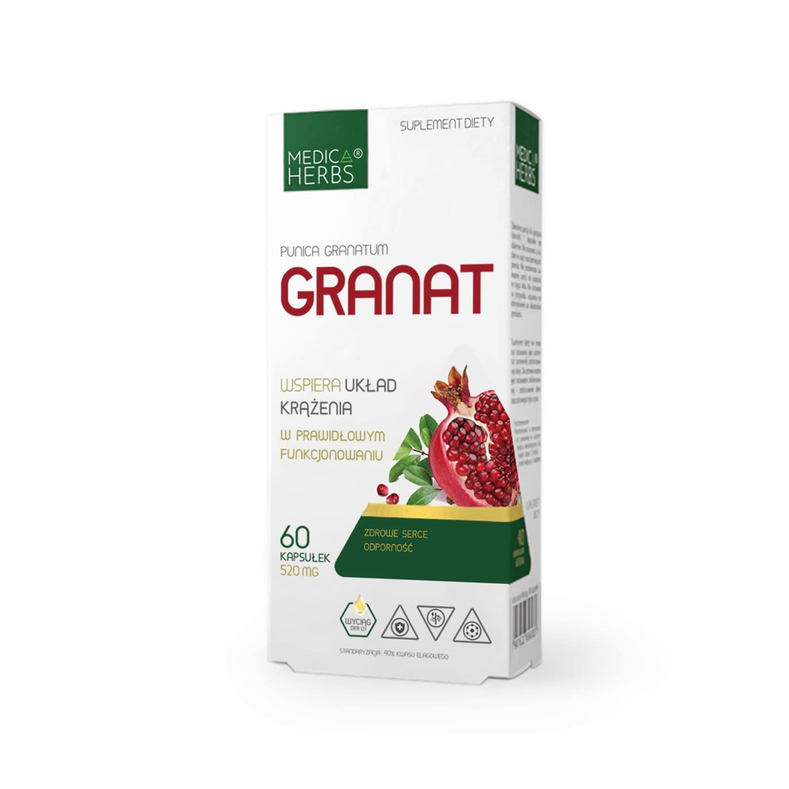 Serce i Układ Krążenia Medica Herbs Granat 60kap