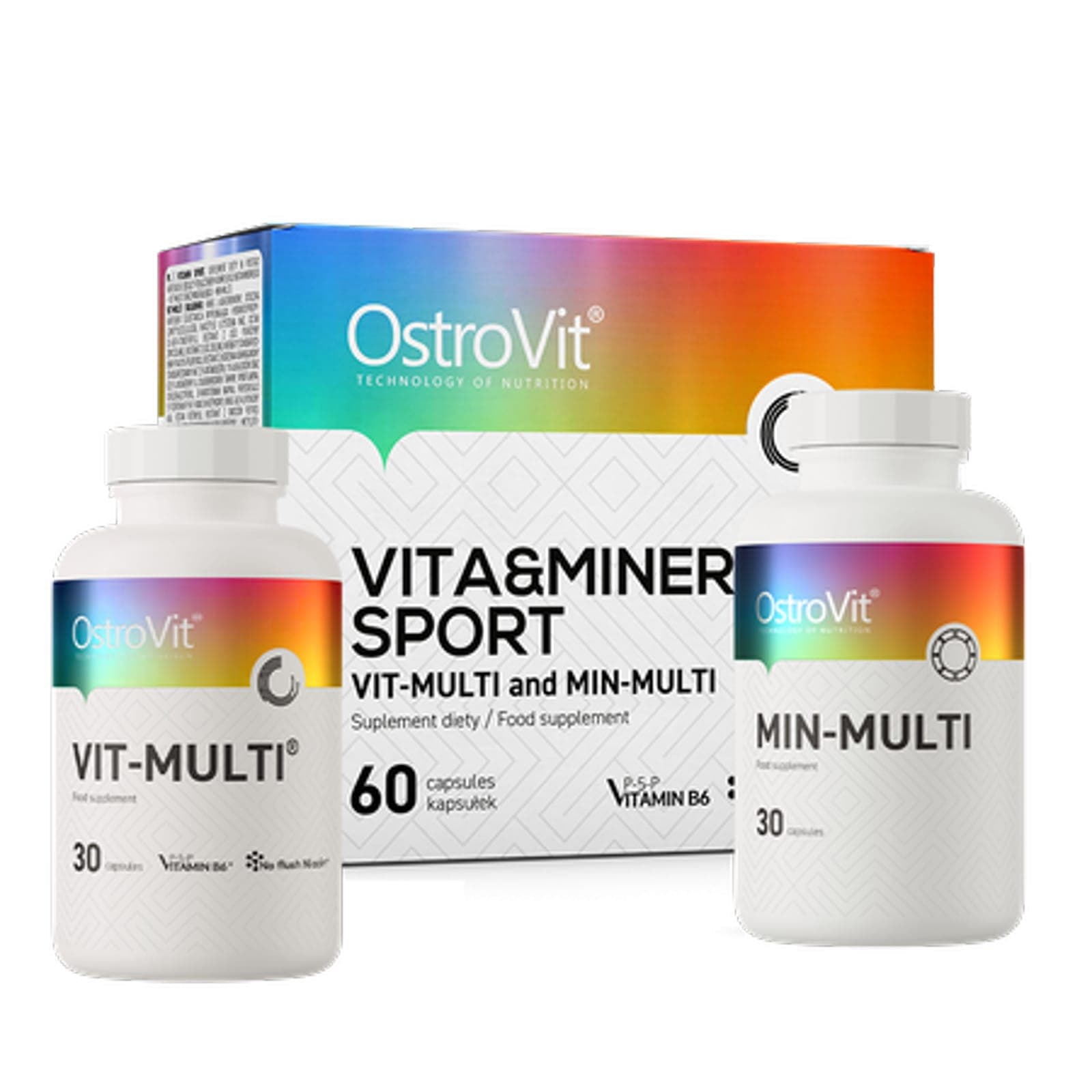 Witaminy i Minerały Kompleks OstroVit Vit & Min Sport 60kaps