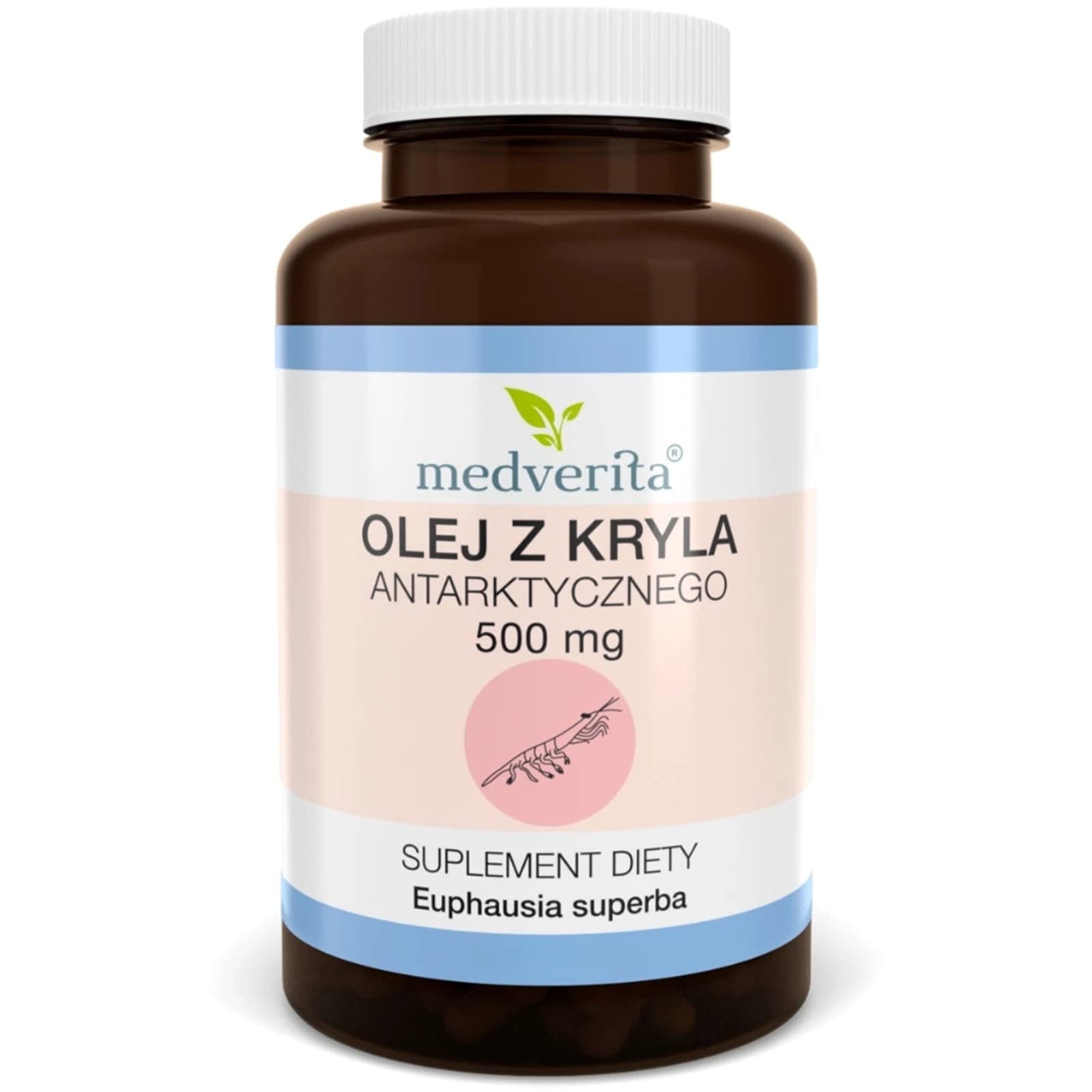 Zdrowe Tłuszcze Omega Medverita Olej z Kryla Antarktycznego 60kaps