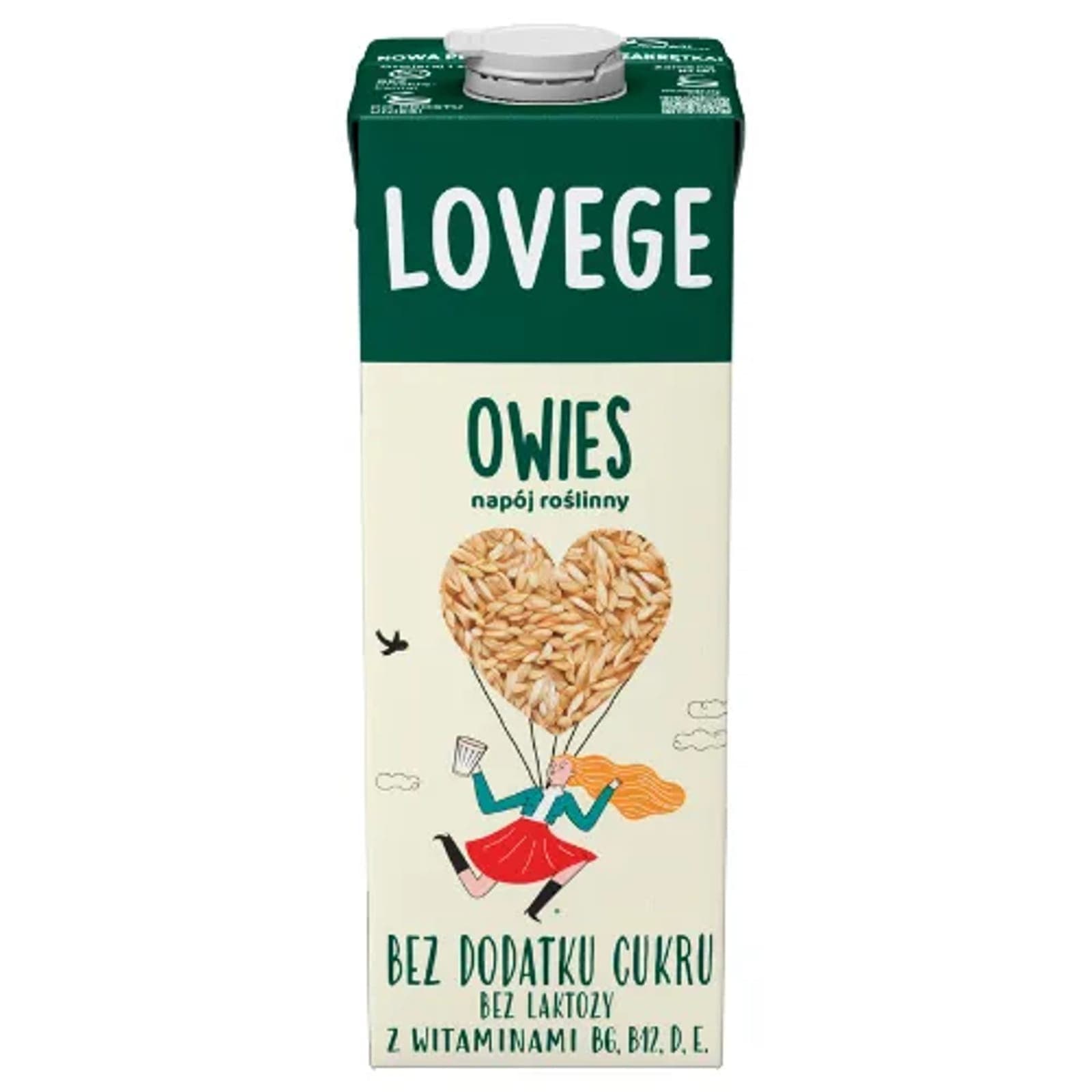 Zdrowa Żywność Napój Sante Napój Lovege Owsiany Bez Dodatku Cukru 1000ml