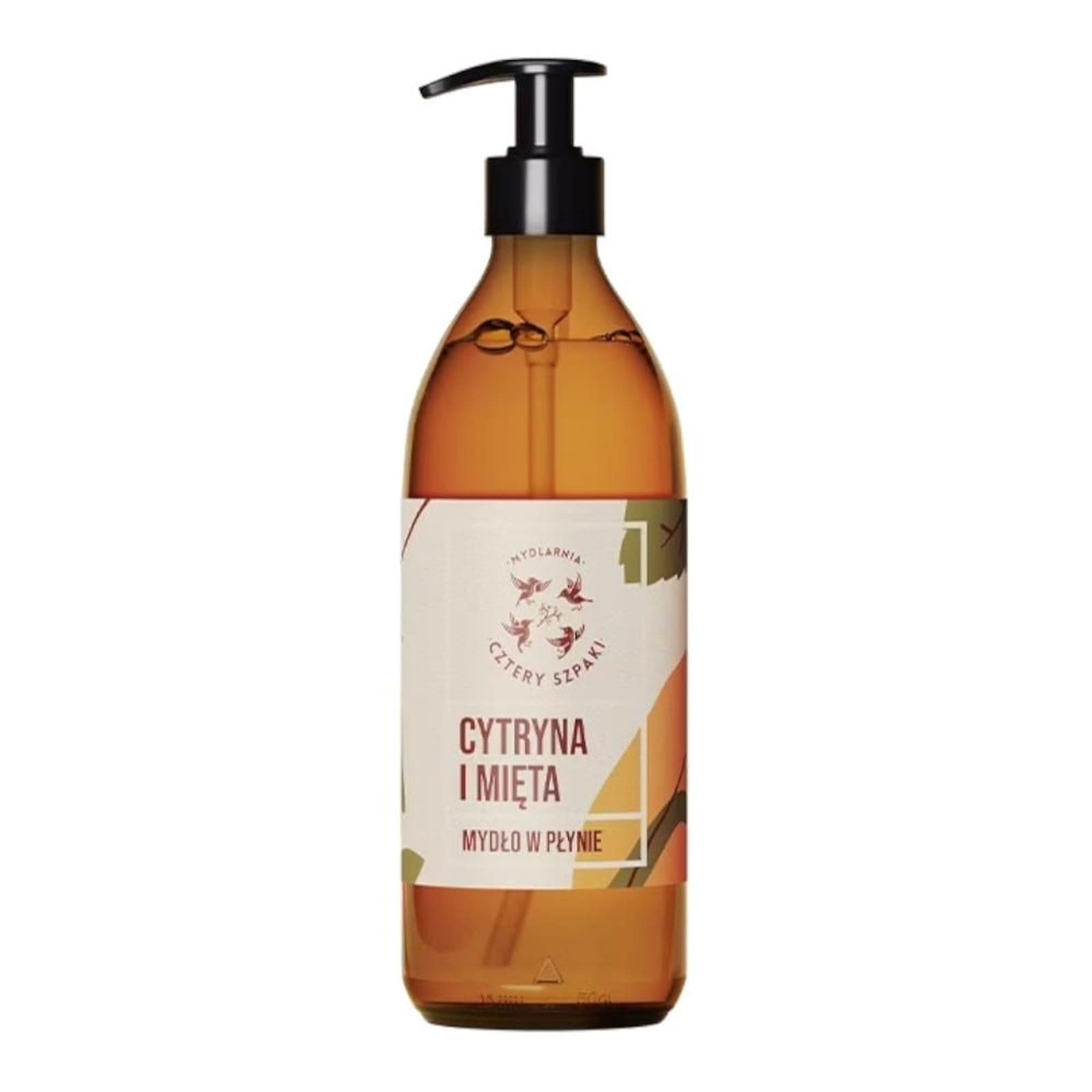 Kosmetyki Naturalne 4 Szpaki Mydło w płynie Cytryna i Mięta 300ml
