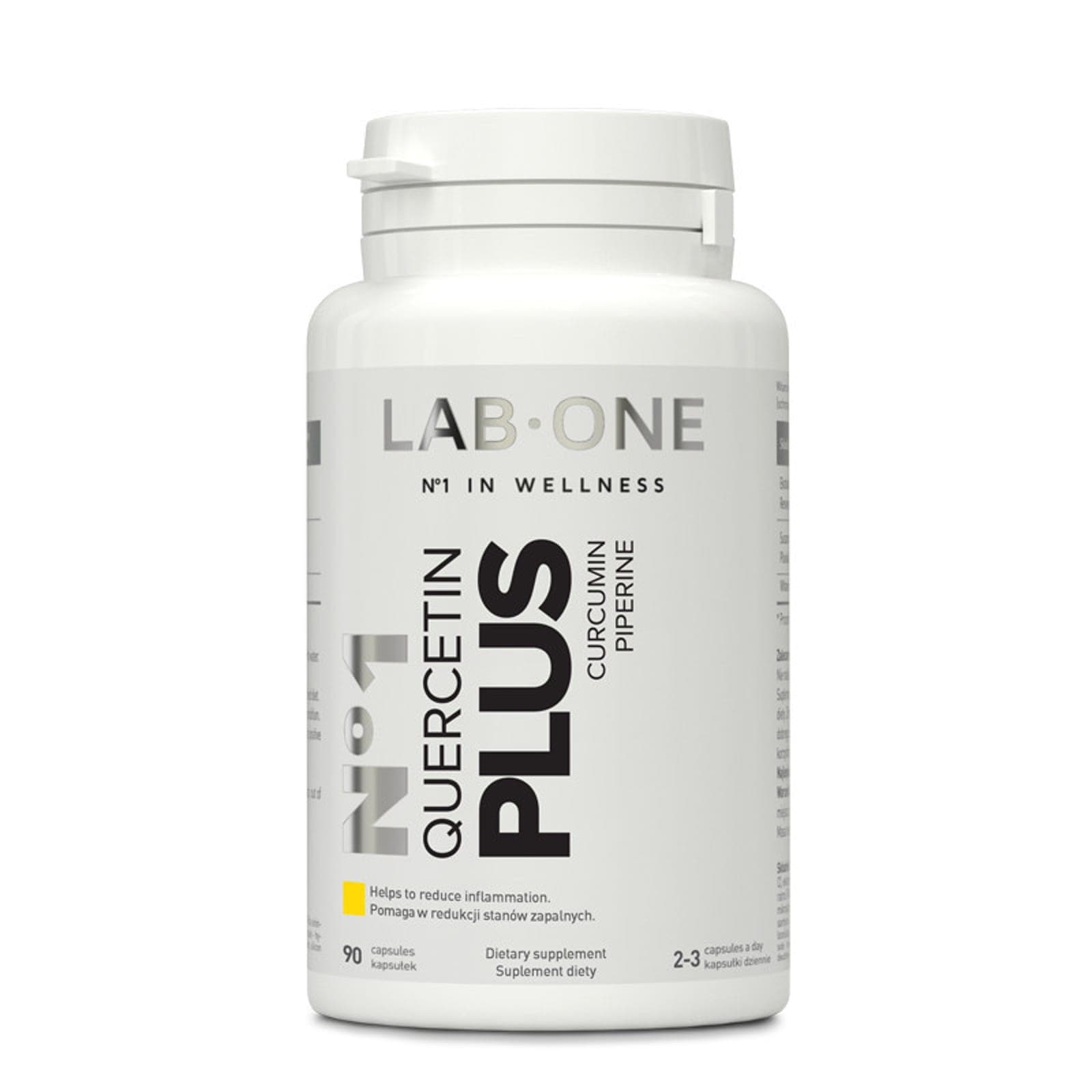 Wsparcie Odporności Kwercetyna Lab One N°1 Quercetin PLUS 90kaps
