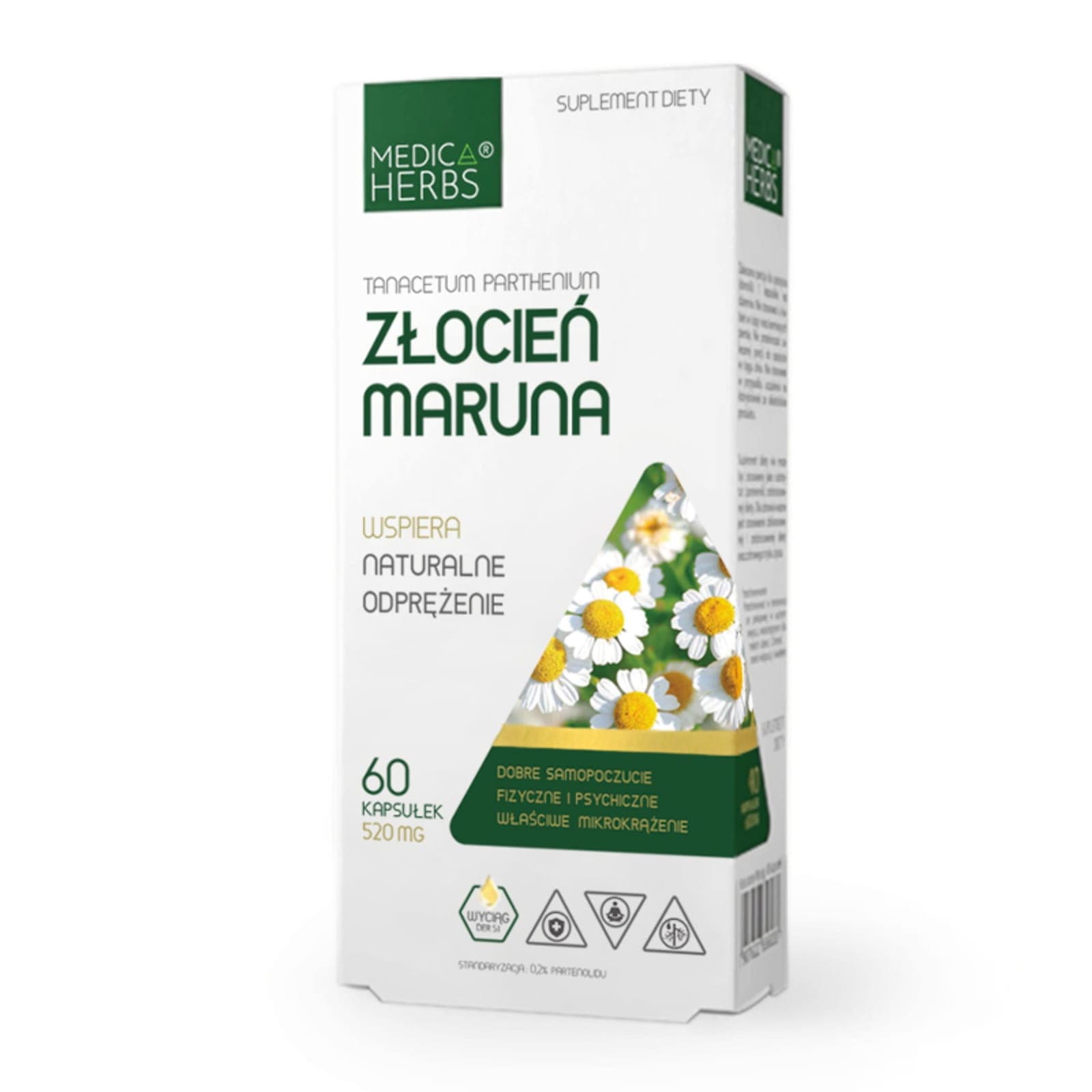 Stres i Nerwy Medica Herbs Złocień Maruna 60kaps
