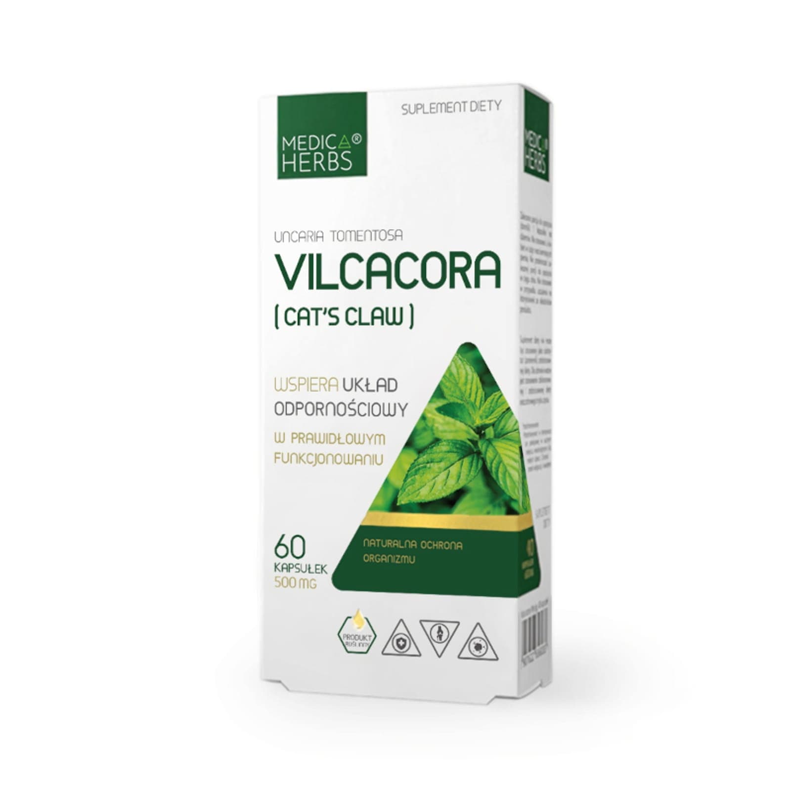 Wsparcie Odporności Koci Pazur Medica Herbs Vilcacora (Cat's Claw) 60kaps