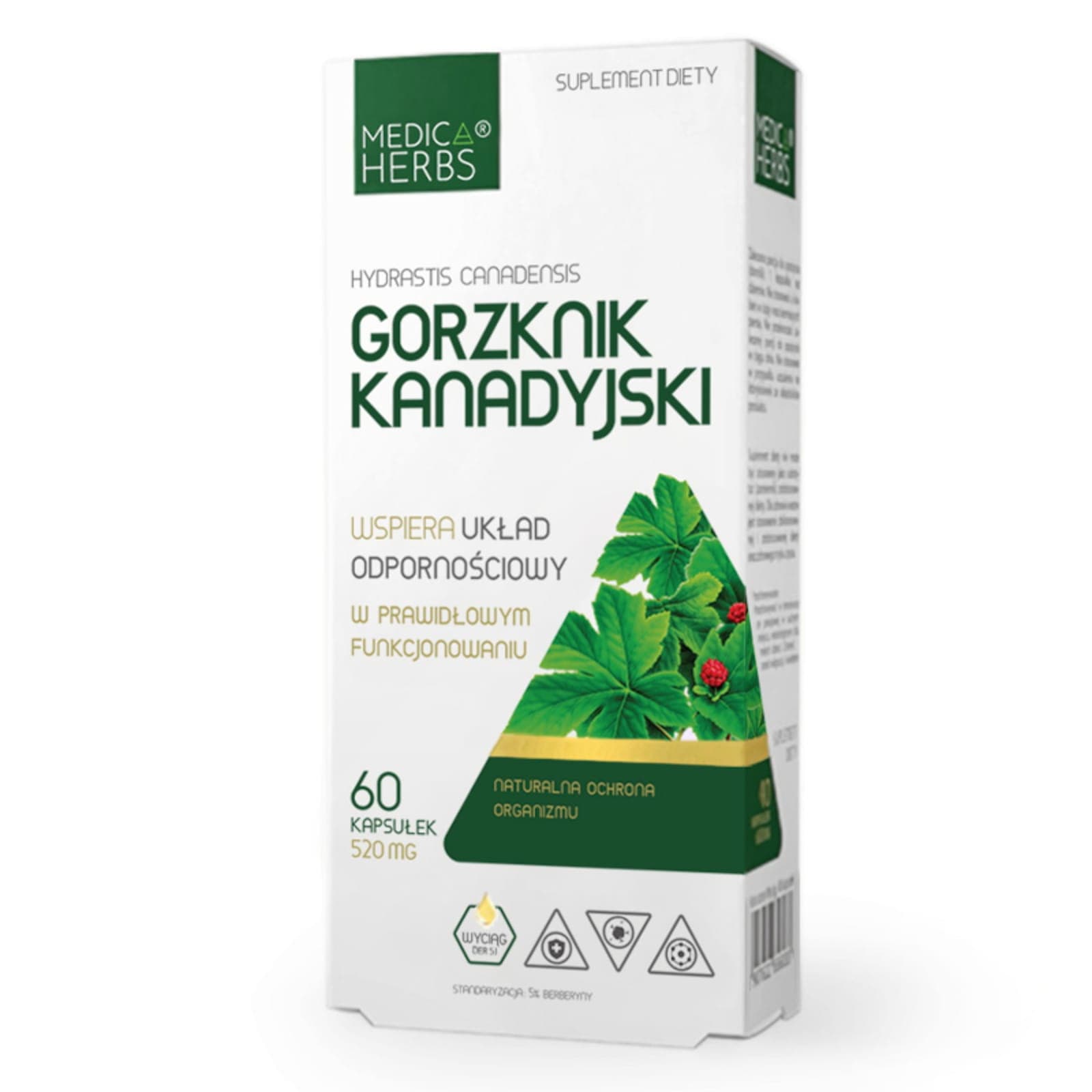 Wsparcie Odporności Medica Herbs Gorzknik Kanadyjski 60kaps