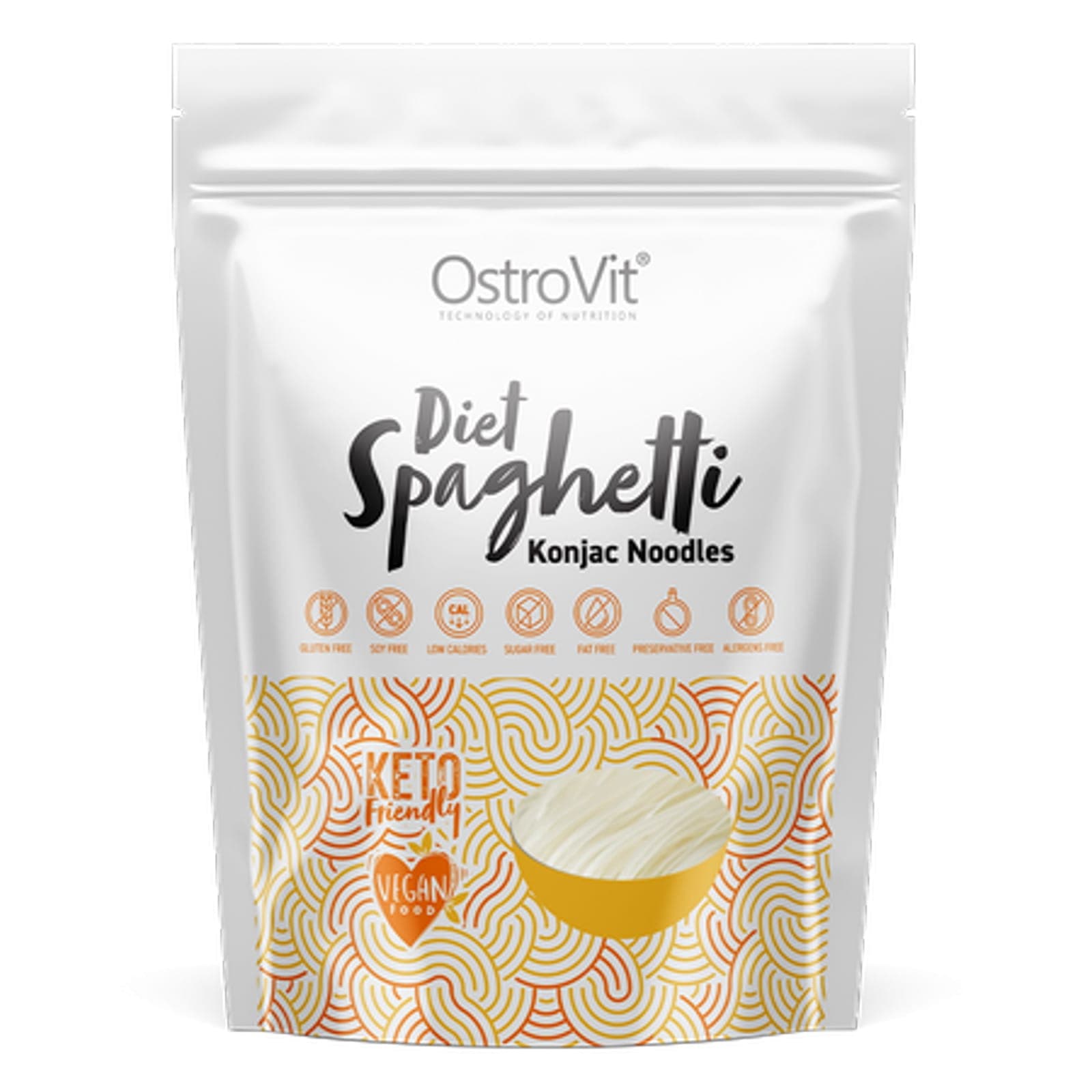 Zdrowa Żywność Posiłek Dietetyczny Ostrovit Spaghetti Konjac Noodles 400g