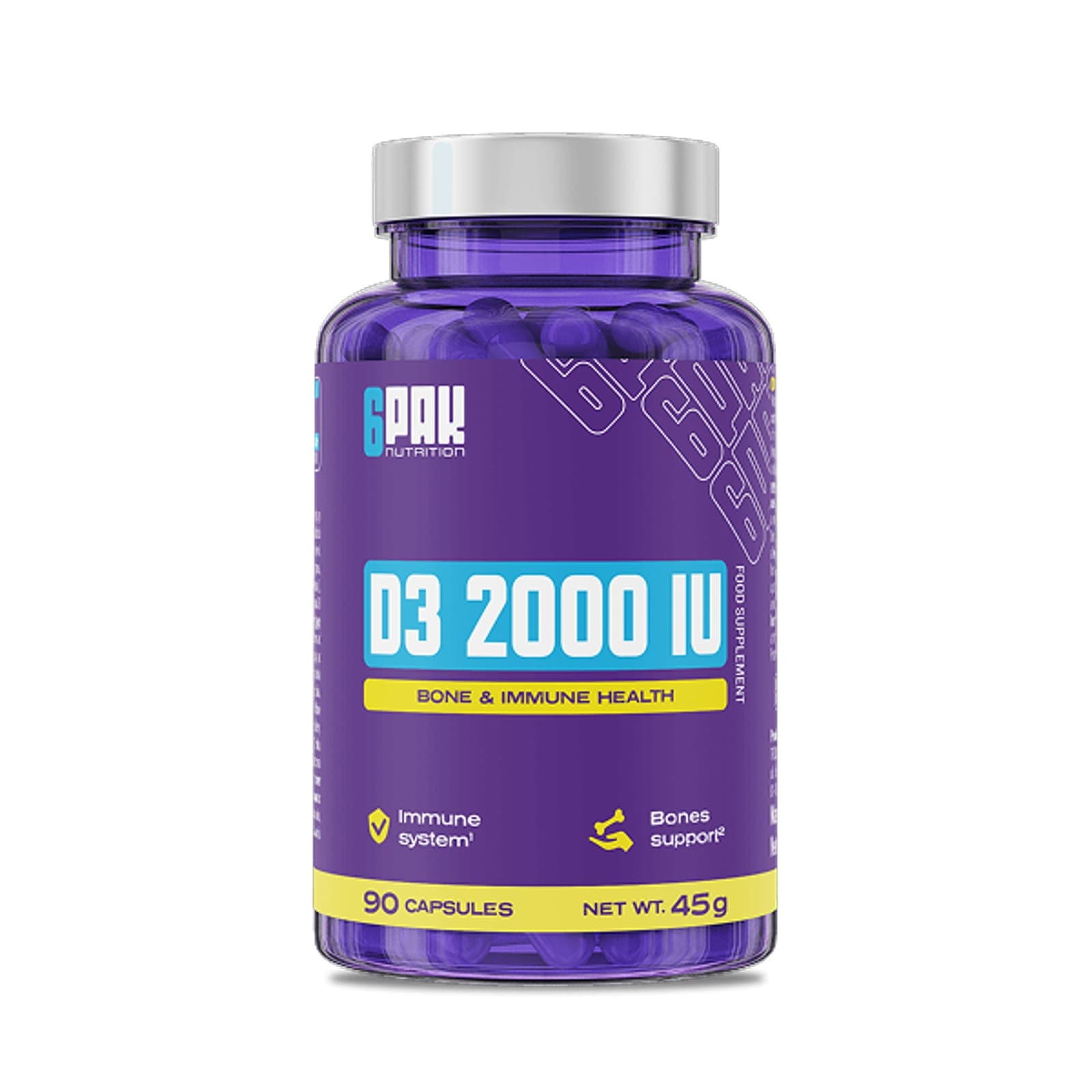 Witaminy 6PAK Nutrition Witamina D3 2000IU 90caps