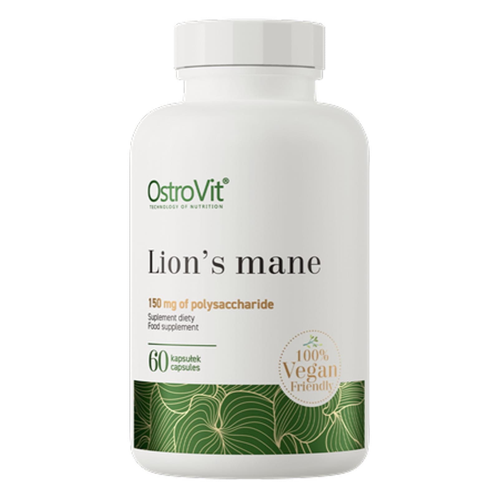 Pamięć i Koncentracja Soplówka Jeżowata Ostrovit Lion's Mane Vege 60vkaps