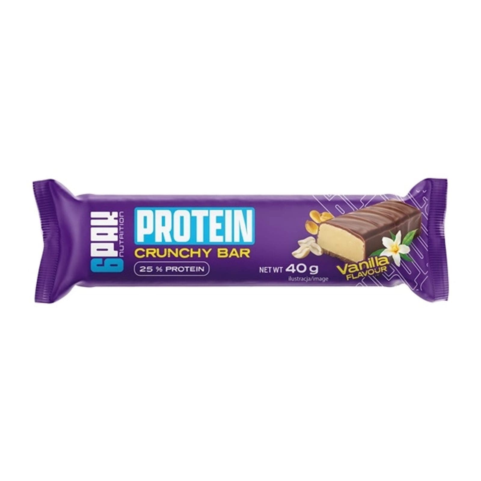Baton Proteinowy 6PAK Nutrition High Protein Cunchy Bar 40g