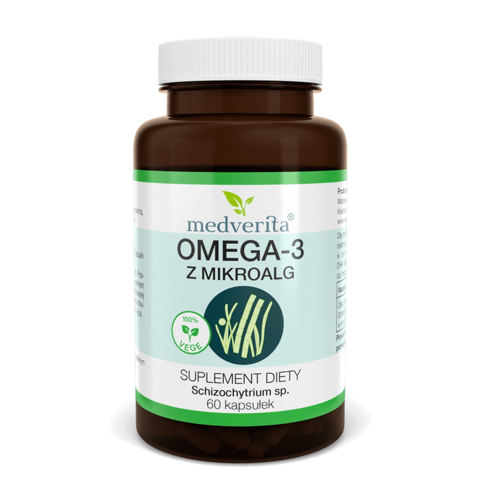 Kwasy Tłuszczowe Medverita Omega 3 z mikroalg 60kaps