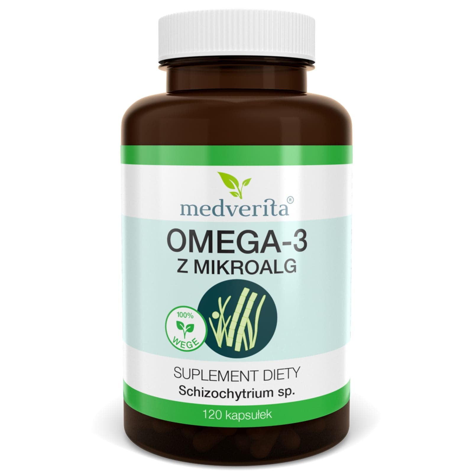 Kwasy Tłuszczowe Medverita Omega 3 z mikroalg 120kaps