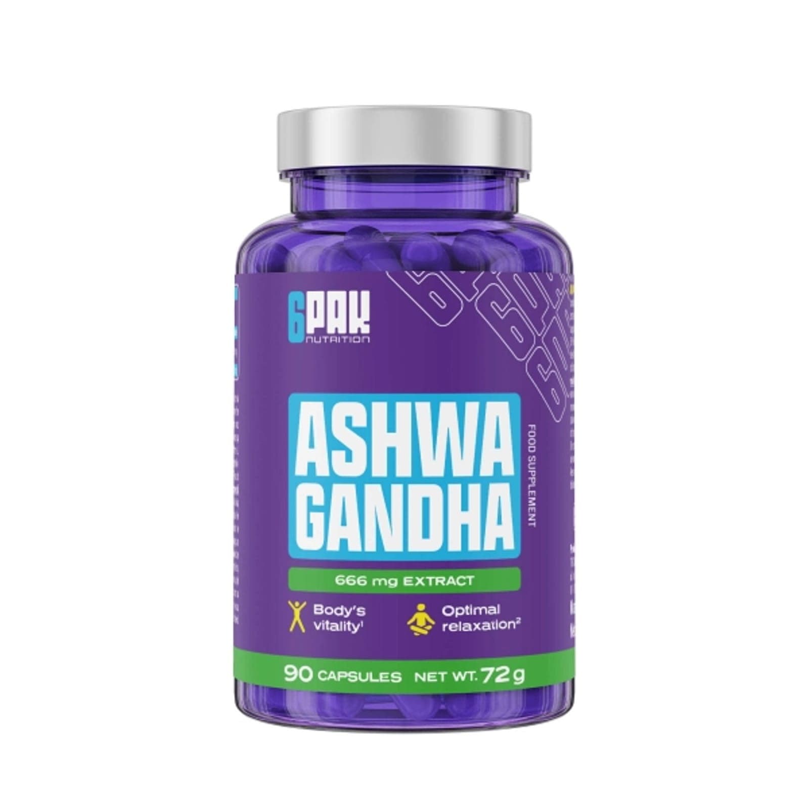 Adaptogeny Ashwagandha 6PAK EL Ashwagandha 90kaps