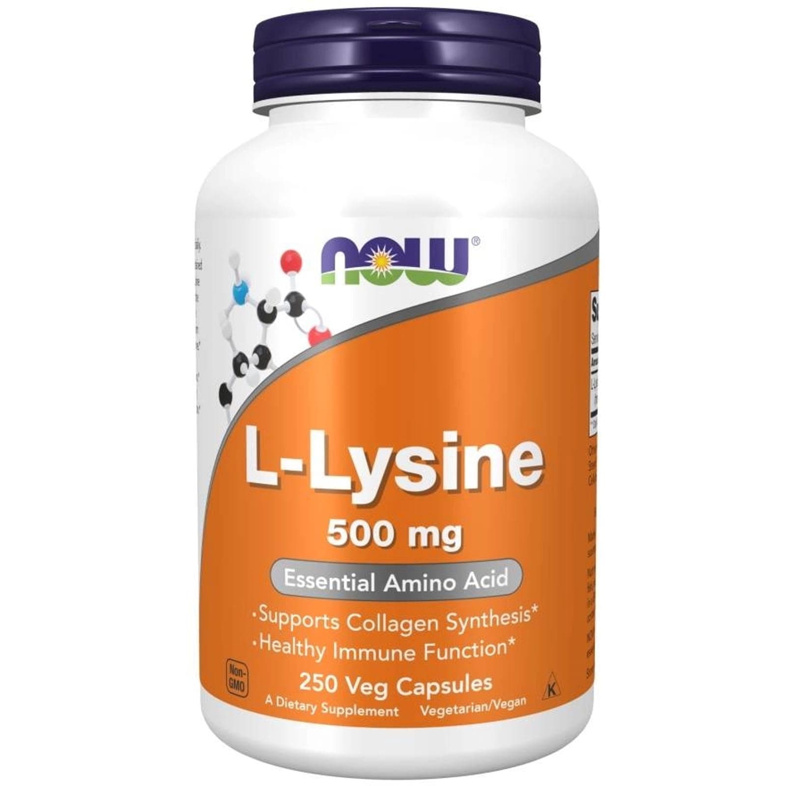 Regeneracja Stawów Now Foods L-Lysine 500mg 250vcap