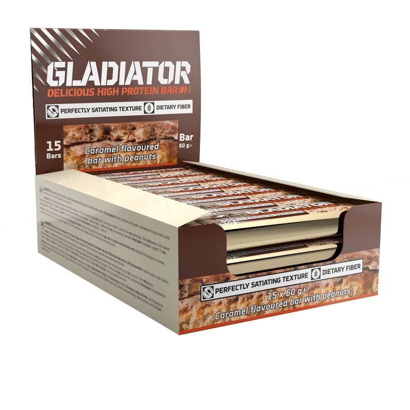 Zestaw Batonów Proteinowych Wysokobiałkowych Olimp Gladiator High Protein bar x15 60g