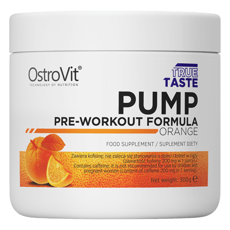 Suplement Przedtreningowy Wieloskładnikowy Ostrovit Pump Pre-Workuout Formuła 300g