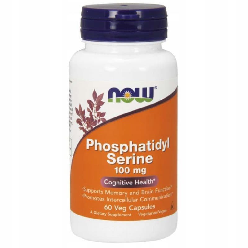 Pamięć i Koncentracja Kompleks Now Foods Phosphatidyl Serine 100mg 60vkaps