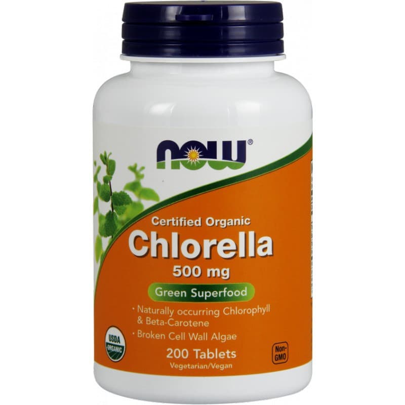 Detoks Chlorella Now Foods Chlorella 500 mg Organic 200tab