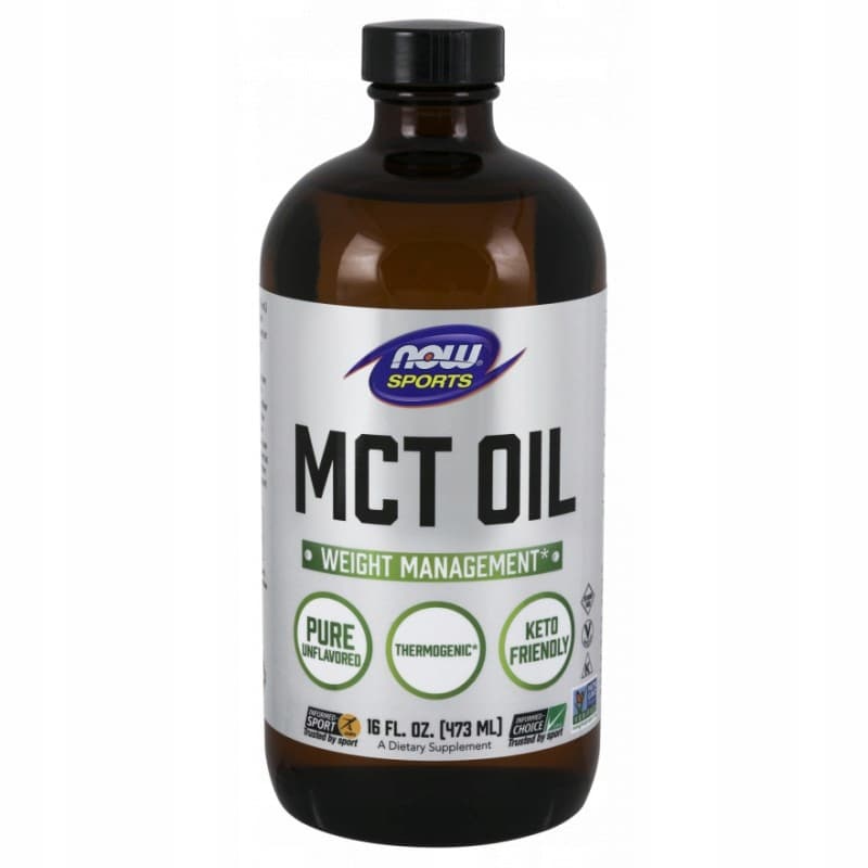 Zdrowe Tłuszcze Olej MCT Now Foods MCT Oil Pure Liquid 473ml