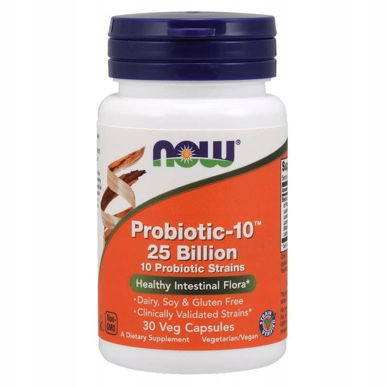 Trawienie Probiotyki Now Foods Probiotic-10 25 Billion 30vkaps