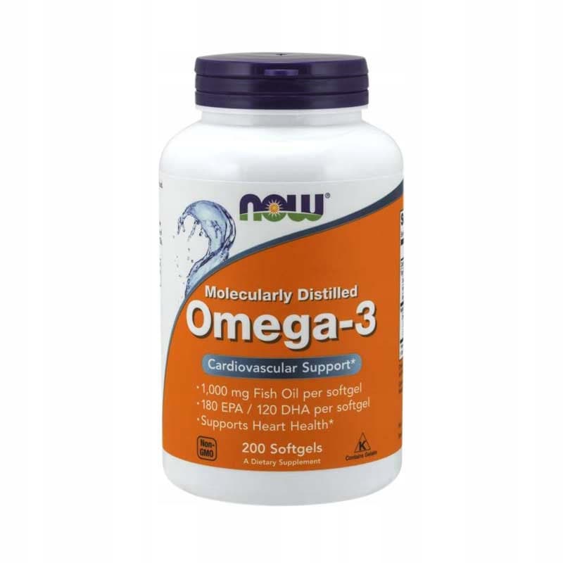 Kwasy Tłuszczowe Omega Now Foods Omega 3 200softgels