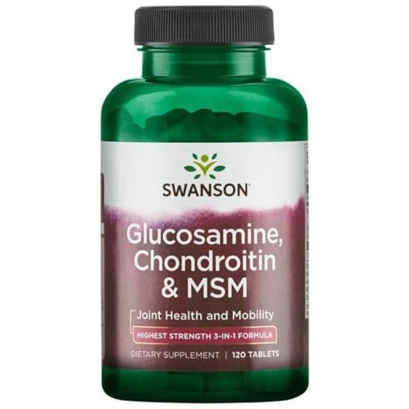 Regeneracja Stawów Kompleks Swanson Glucosamine Chondroitin & MSM 750mg 120tab