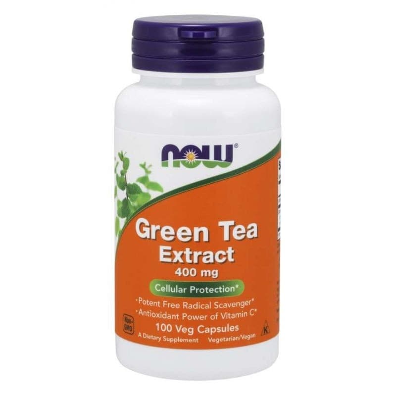 Odchudzanie Ekstrakt z Zielonej Herbaty Now Foods Green Tea Extract 400mg 100tab