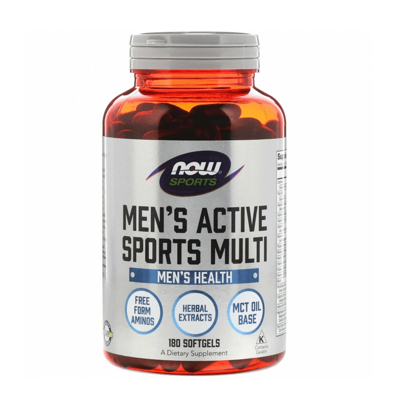 Witaminy i Minerały dla Mężczyzn Now Foods Men Actve Sport Multi 180softgels