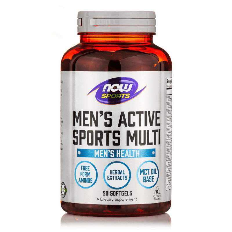 Witaminy i Minerały dla Mężczyzn Now Foods Men Actve Sport Multi 90softgels
