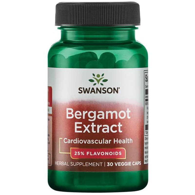 Zdrowe Serce Bergamotka Swanson Bergamot Extract 500mg 30vkaps