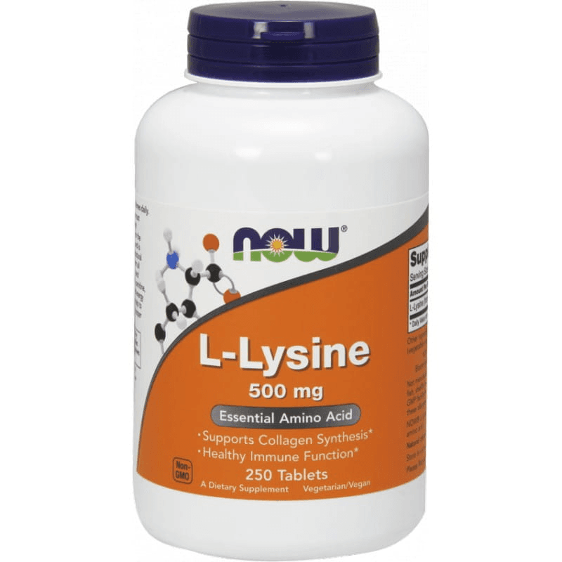 Aminokwasy Lizyna Now Foods L-Lysine 500mg 250tab