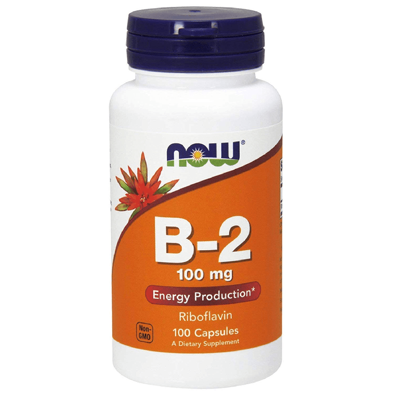 Witaminy B Now Foods B2 100mg Riboflavin 100kaps