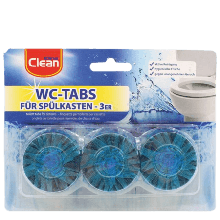 Elina Clean WC Blue Flush Toilet Cleaner Tablets – 3 pcs