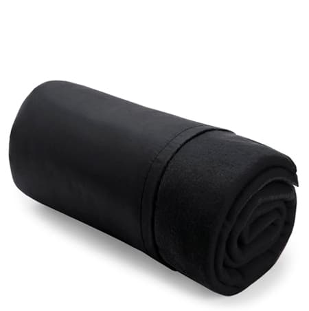 BasicPlus Fleece Blanket with Cover - Black