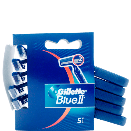 Gillette Blue II Razors - 5 pcs