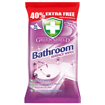 Green Shield Bathroom Wipes - 70 pcs