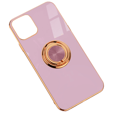 Hybrid case with ring holder iPhone 13 Pro Pink