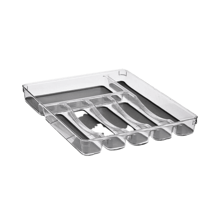 Drawer Divider Grey Transparent - Plastic/Silicone