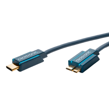 Clicktronic USB 3.0-adapterkabel met hoge snelheid - 1 m