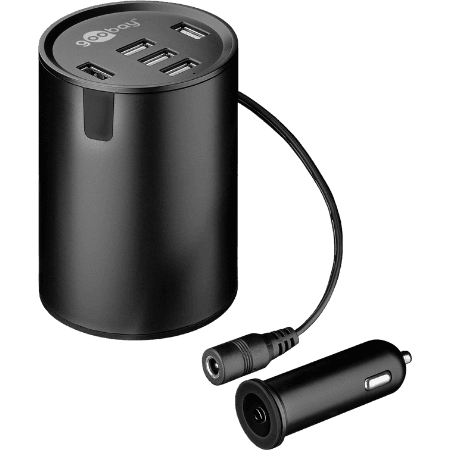 Goobay Bekerhouder Autolader met 5 USB poorten