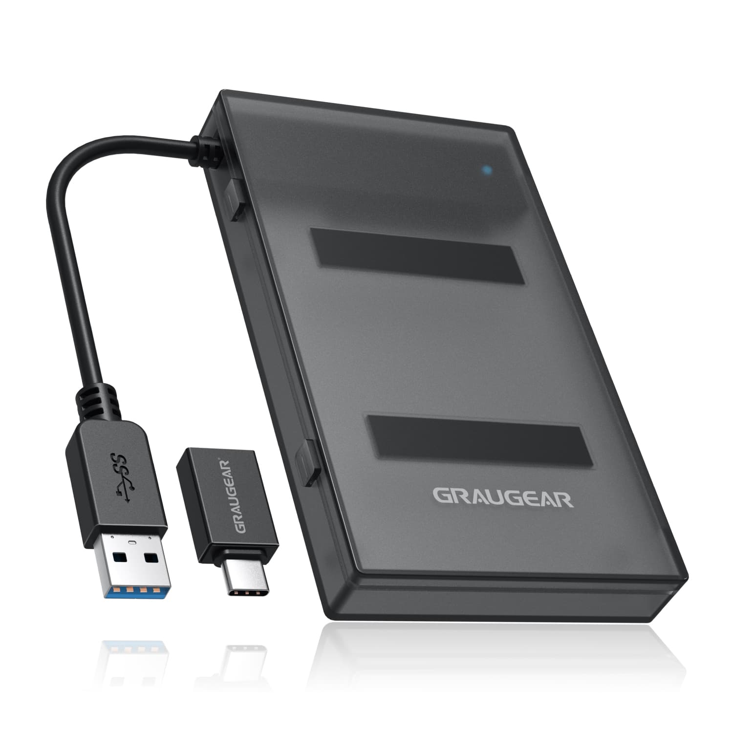 GRAUGEAR USB-A/C 3.1 Adapterkabel 2,5 SATA SSD/HDD