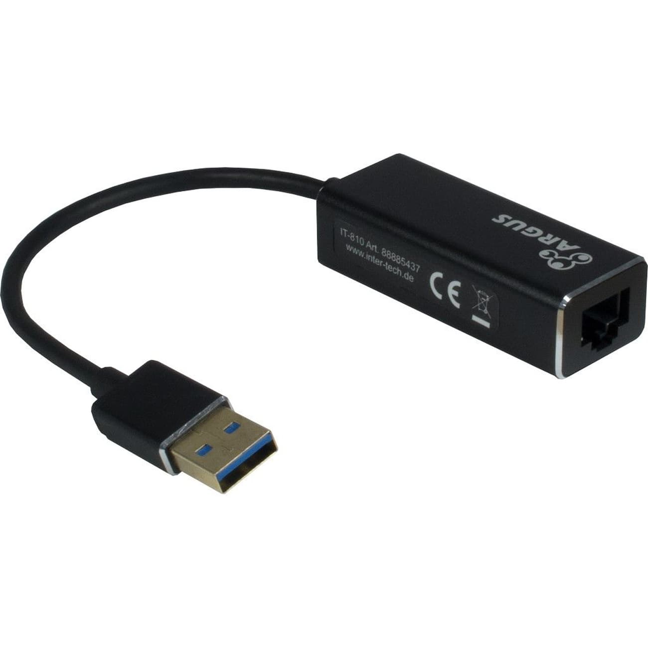 Inter-Tech LAN-Adapter Argus IT-810 USB-A Gigabit Ethernet