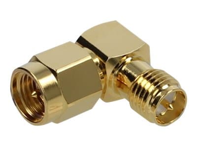 DELOCK Adapter SMA Stecker zu RP-SMA Buchse 90° 10 GHz