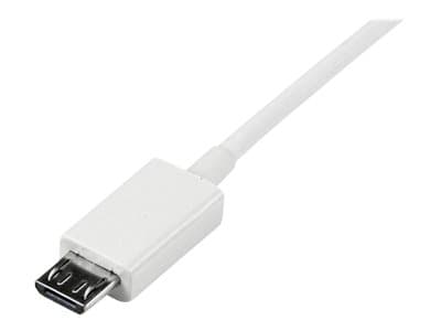 STARTECH 1m White USB to Micro USB Cbl
