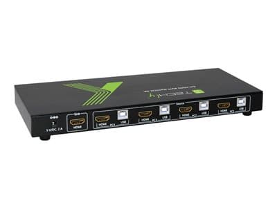 TECHLY USB HDMI KVM Switch 4X1 4K2K