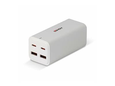 LINDY 100W 4-Port USB Desktop GaN Charge