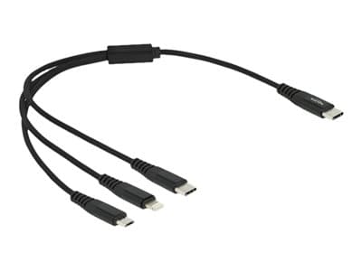 DELOCK USB Ladekabel 3 in 1 USB Type-C